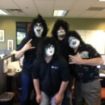 The Founder of CoolBiz Web Design's Work Halloween Party Dressed Like One of the Band Members of the Band Kiss at Work in Tempe, Arizona