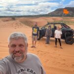 The Founder of CoolBiz Web Design's Family in Desert with Side-by-Side in the Sand Dunes at Coral Pink Sand Dunes State Park, Utah