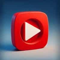 YouTube Logo 3D