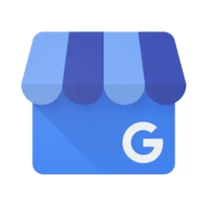 Image of a store front and an awning with Googles big letter G on the logo