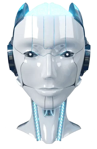 An Image of an AI-Generated Robot Head Representing the Technology and Capability of AI Imagery